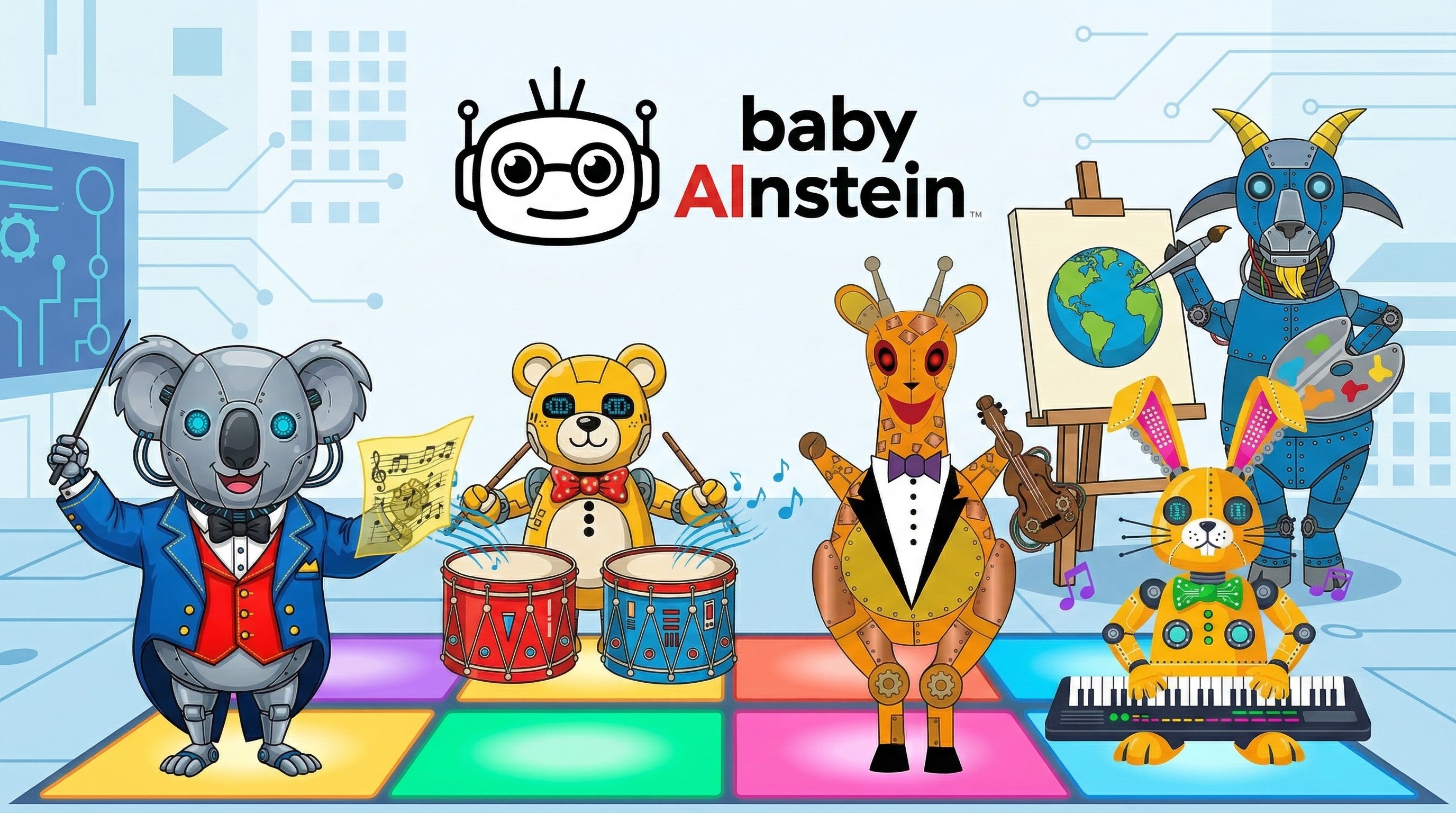 Baby Einstein characters reimagined with AI